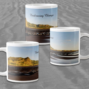 Veränderung annehmen West Auckland Sonnenuntergang Jumbo-Tasse