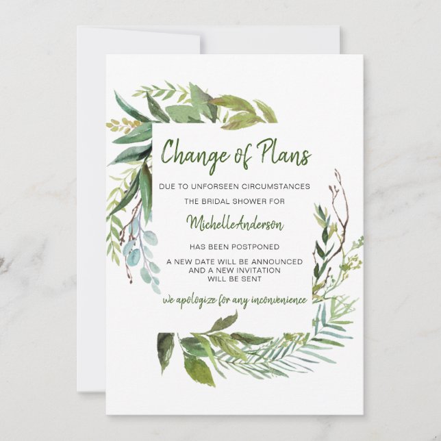 Veränderung des Eukalyptus-Brautparty im Grünen (Vorderseite)