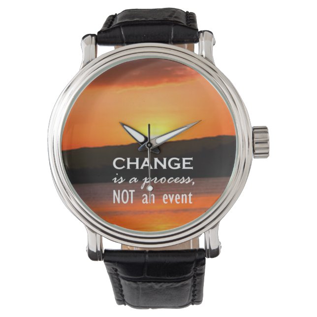 Veränderung ist ein Prozess Armbanduhr (Vorderseite)