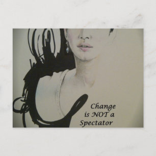 Veränderung ist kein Zuschauersport Kunstdruck Postkarte