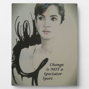 Veränderung ist kein Zuschauersport Kunstprint Fotoplatte