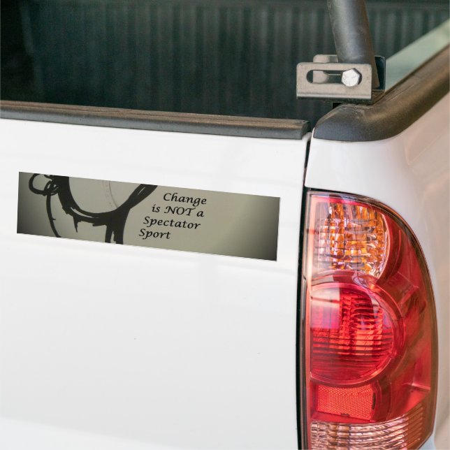 Veränderung ist nicht spektakulär Sport Art Print Autoaufkleber (Auf Lkw)