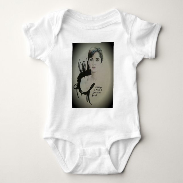 Veränderung ist nicht spektakulär Sport Art Print Baby Strampler (Vorderseite)