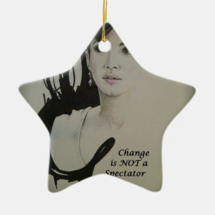 Veränderung ist nicht spektakulär Sport Art Print Keramikornament