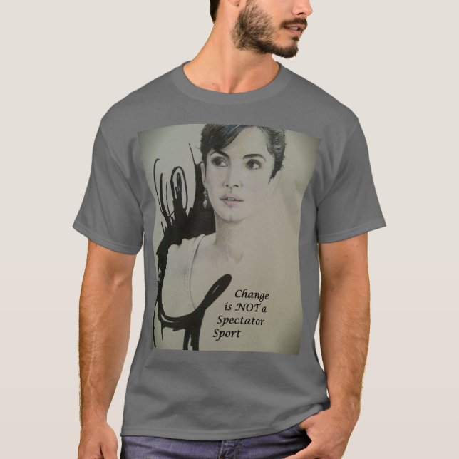 Veränderung ist nicht spektakulär Sport Art Print T-Shirt (Vorderseite)