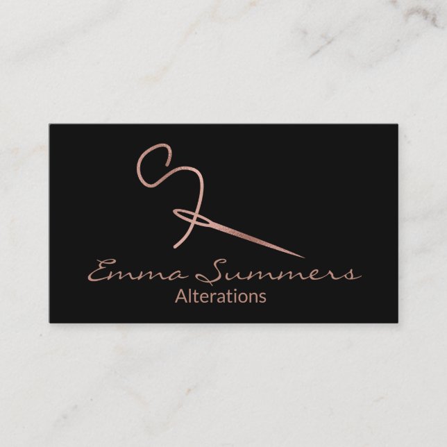 Veränderungen der Nähte an der Rose Visitenkarte (Vorderseite)