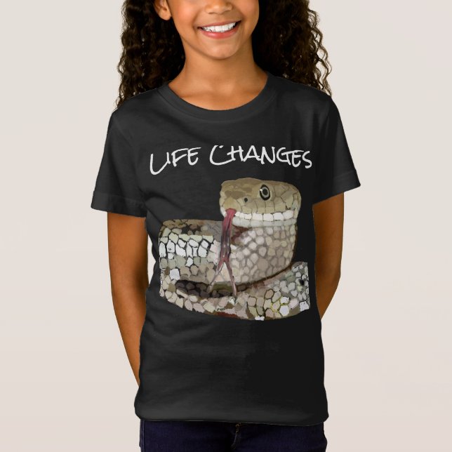 Veränderungen des Lebens, Schlangensymbolismus der T-Shirt (Vorderseite)