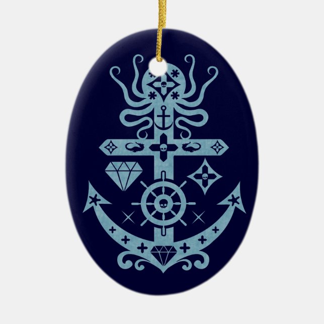 Verankert Keramik Ornament (Vorne)