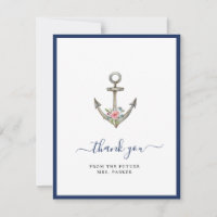 Verankerung mit Blume Brautparty flach