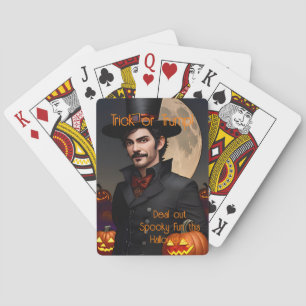 Veranstalte eine Hexenmeister-Spaß-Halloween-Party Spielkarten