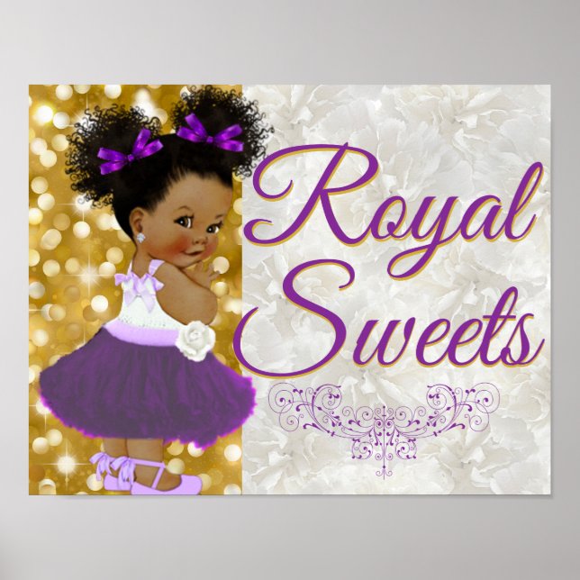 Veranstaltung "African Princess Lila & Gold|Royal  Poster (Vorne)