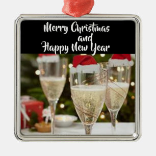 VERANSTALTUNG "LEERE KRISTMAS/GLÜCKLICHES NEUJAHR" SILBERNES ORNAMENT