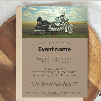 Veranstaltung zum Thema Motorrad Einladung