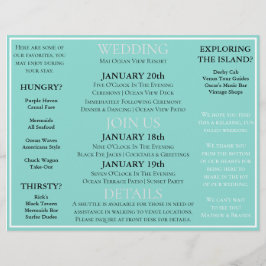 Veranstaltungskalender für das Bridge Co Hochzeit  Flyer