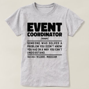 Veranstaltungskoordinator Noun Wedding Party Plann T-Shirt