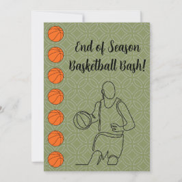 Veranstaltungsort Sport Thema Basketball Einladung