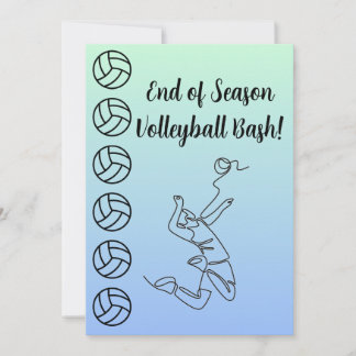 Veranstaltungsort Sport Thema Volleyball Einladung