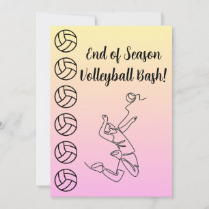 Veranstaltungsort Sport Thema Volleyball Einladung