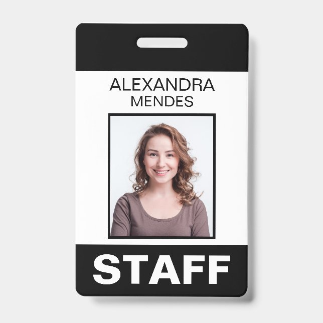 Veranstaltungspersonal Benutzerdefiniertes Logo fü Ausweis (Vorderseite)