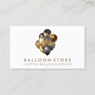 Veranstaltungsplan Party Dekoration Glitter Gold B Visitenkarte