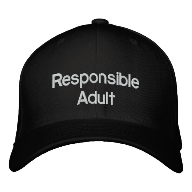 Verantwortlicher Adult Hat Bestickte Kappe (Vorderseite)