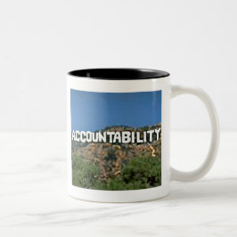 Verantwortlichkeits-Tasse Zweifarbige Tasse