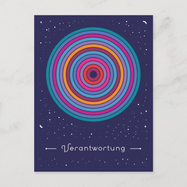 Verantwortung Postkarte (Vorderseite)