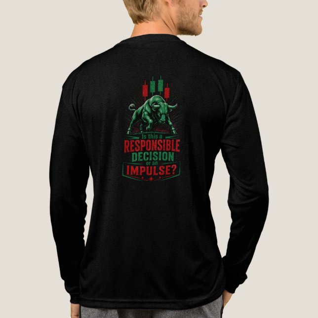 Verantwortungsvolle Entscheidung oder impulsive Ha Tri-Blend Shirt (Rückseite)