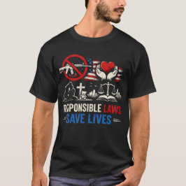 Verantwortungsvolle Gesetze retten Leben T-Shirt