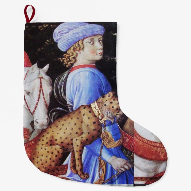 Verarbeitung von Magus Melchior, Pferderennfahrer, Großer Weihnachtsstrumpf (Vorderseite)