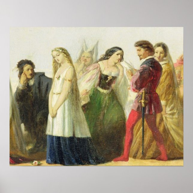 Verarbeitung von Zeichen aus Shakespeare (Öl auf Poster (Vorne)