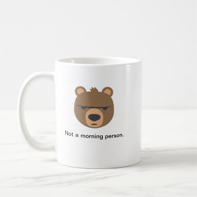 Verärgerte Bärn-Tasse Kaffeetasse (Links)