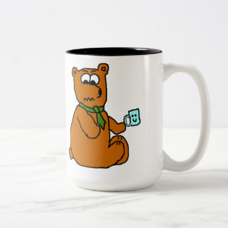 Verärgerte Bärn-Tasse Zweifarbige Tasse