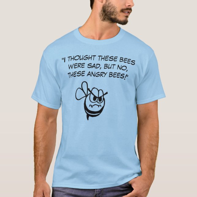 "Verärgerte Bienen-" T - Shirt Edwin J. Hill! (Vorderseite)