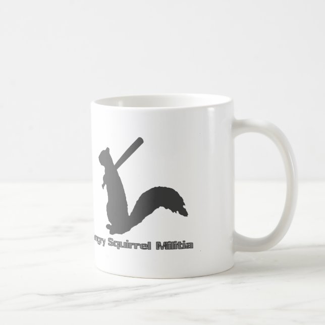 Verärgerte Eichhörnchen-Miliz Kaffeetasse (Rechts)