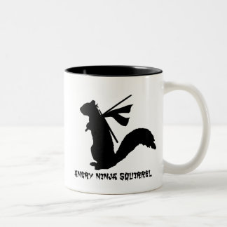 Verärgerte Ninja Eichhörnchen-Sammlung Zweifarbige Tasse