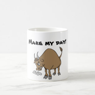 Verärgerte Stier-Kaffee-Tasse Kaffeetasse