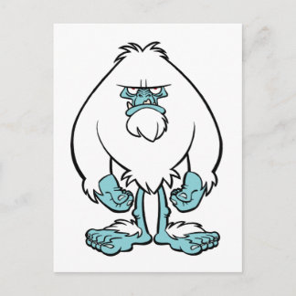 Verärgerte Yeti Postkarte
