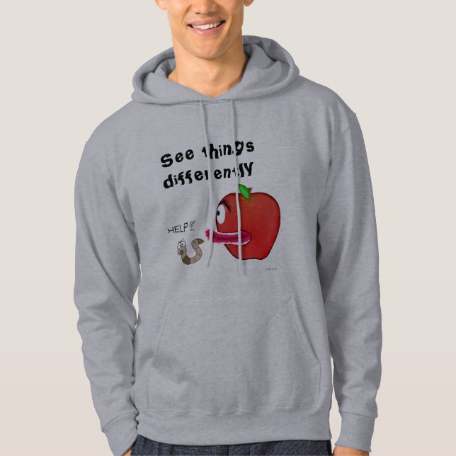 Verärgerter AppleHoodie Hoodie (Vorderseite)