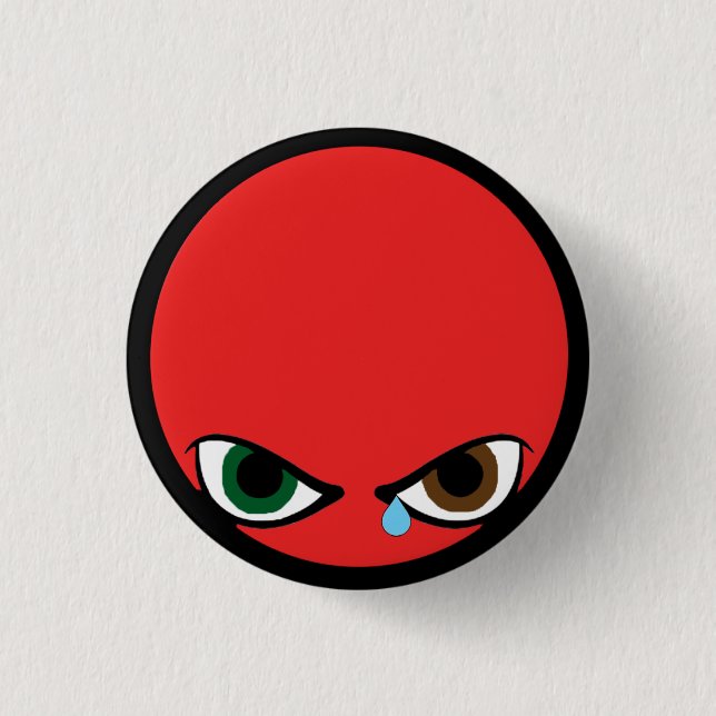 Verärgerter Baby-Knopf Button (Vorderseite)