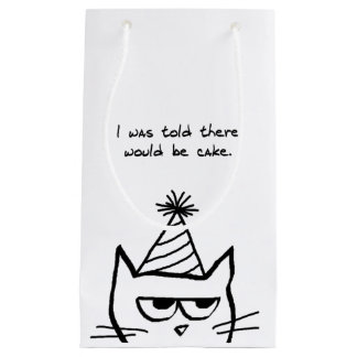 Verärgerter Katzen-Nachfrage-Kuchen - lustige Kleine Geschenktüte