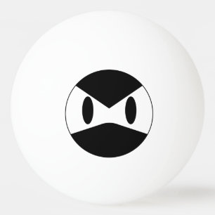 Verärgerter Ninja Klingeln Pong Ball Tischtennisball