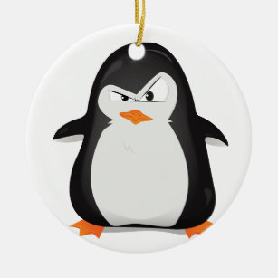 Verärgerter Pinguin Keramikornament