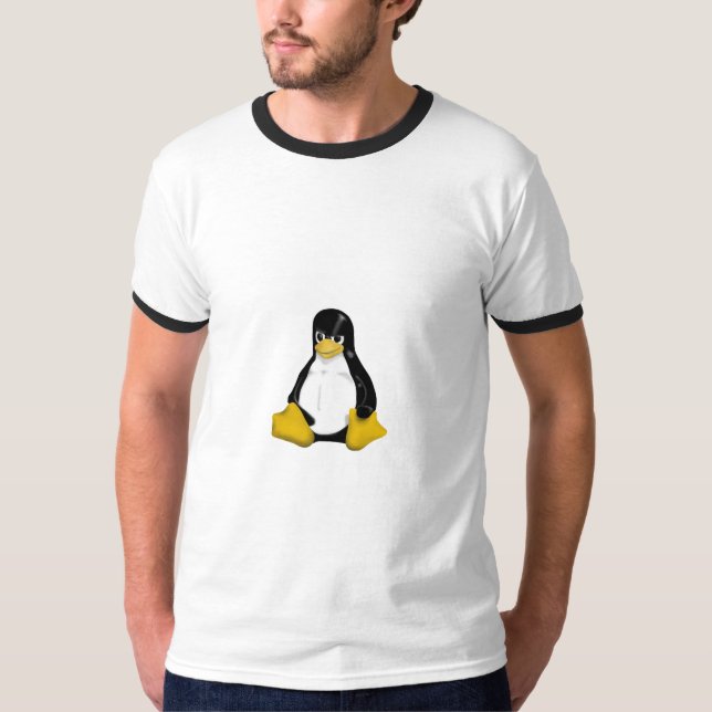 VERÄRGERTER PINGUIN LINUXS TUX T-Shirt (Vorderseite)