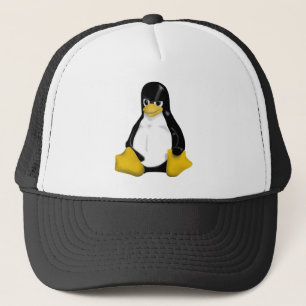VERÄRGERTER PINGUIN LINUXS TUX TRUCKERKAPPE