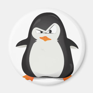 Verärgerter Pinguin Magnet