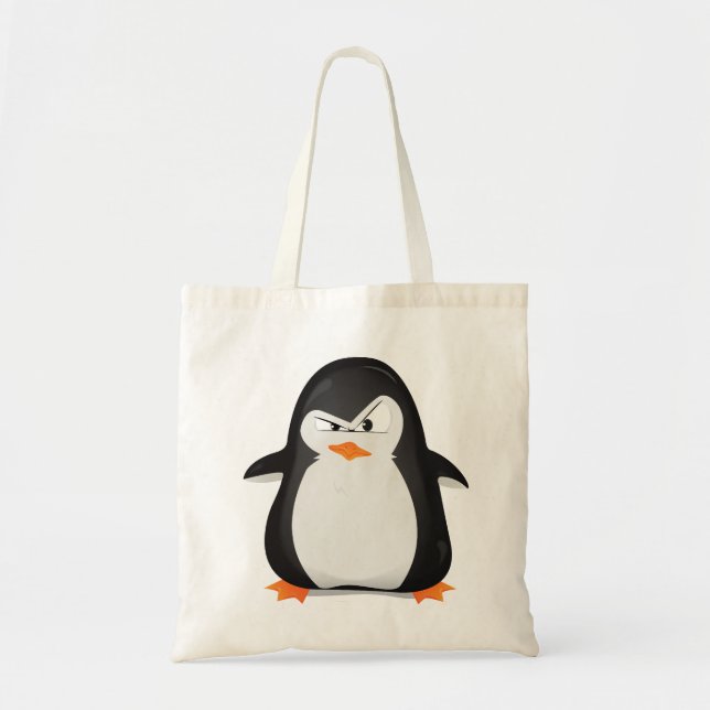 Verärgerter Pinguin Tragetasche (Vorne)
