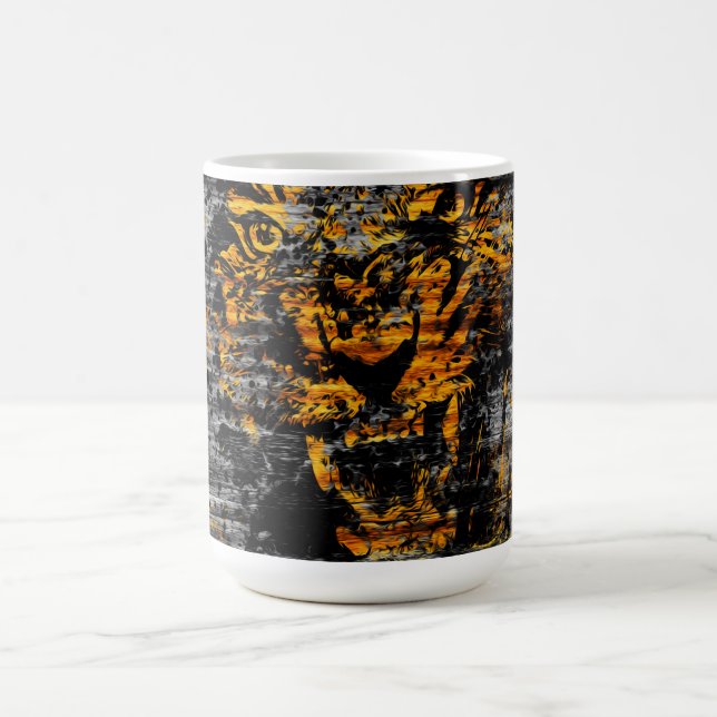 Verärgerter Tiger Kaffeetasse (Mittel)
