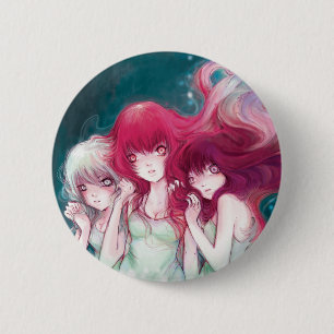 Verärgerter Universum-Knopf Button