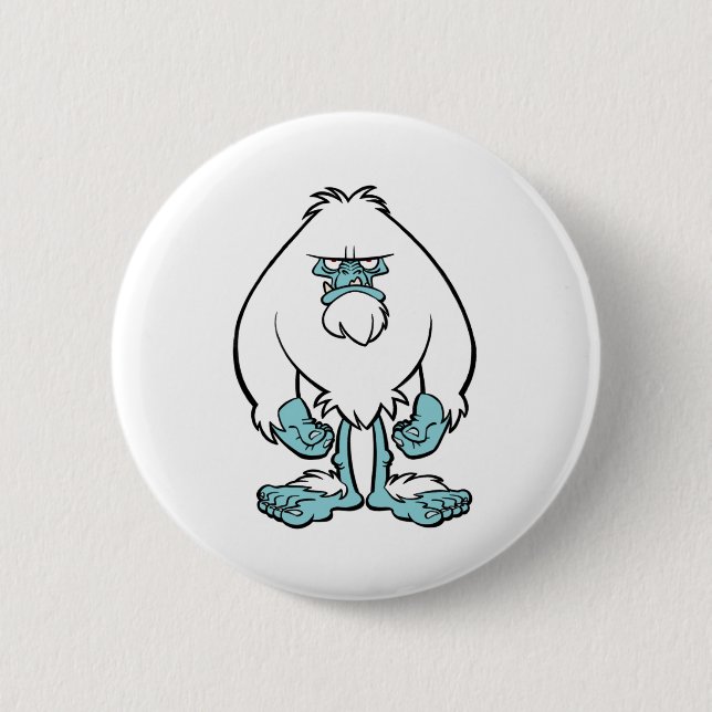 Verärgerter Yeti Button (Vorderseite)